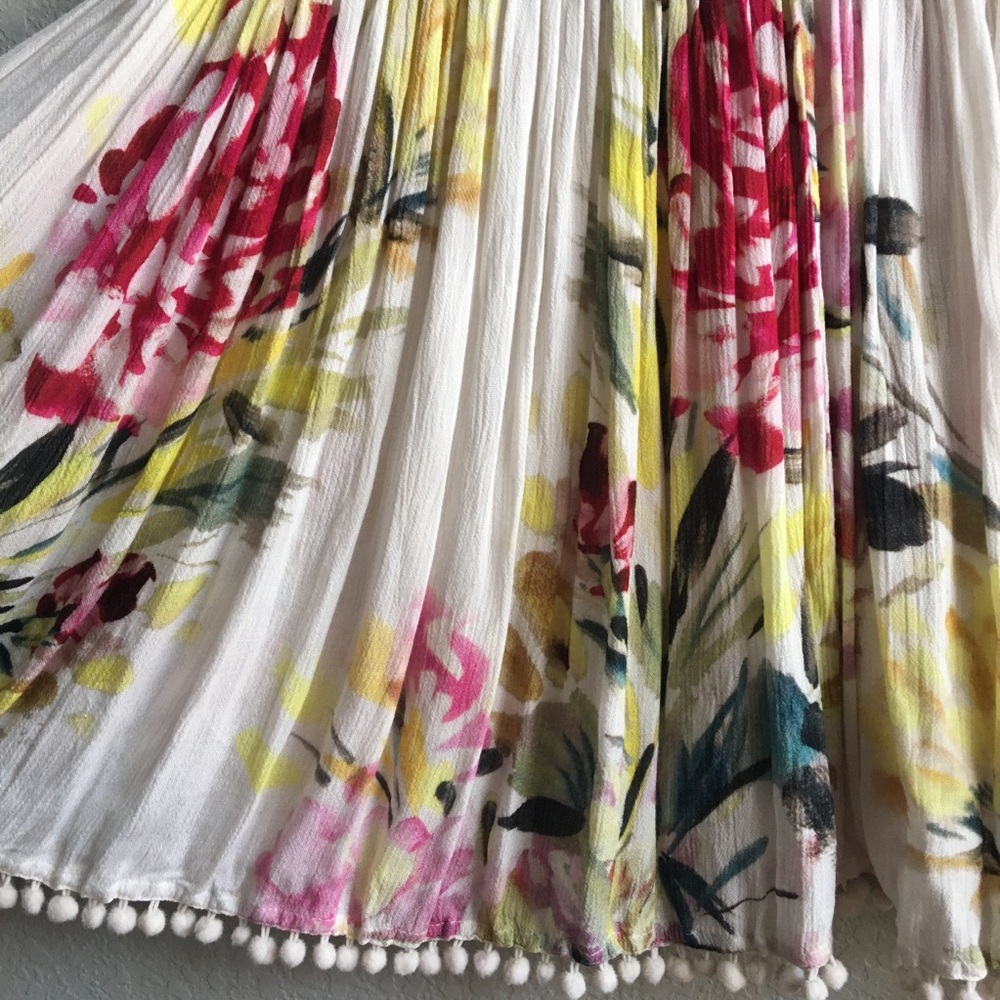 Anthropologie Lattice Floral Dress - Picture 8 of 10